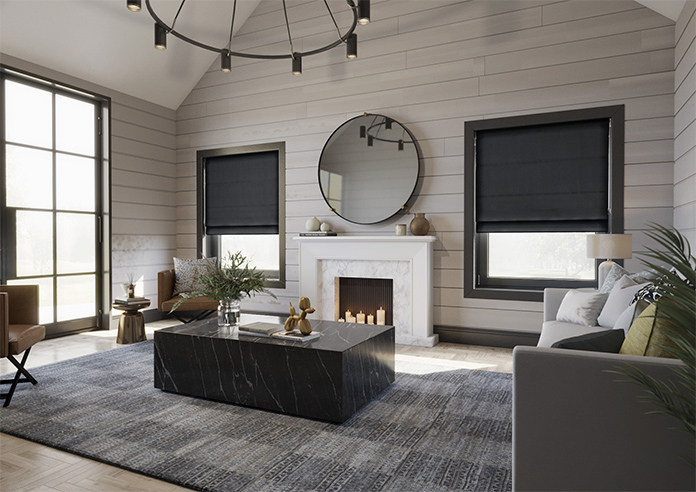 Windermere, Charcoal - Roman Blind - Image 6